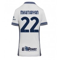 Camisa de Futebol Inter Milan Henrikh Mkhitaryan #22 Equipamento Secundário Mulheres 2024-25 Manga Curta